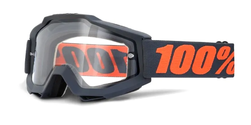 Image of 100 Percent Accuri Enduro Moto Goggles Gunmetal/Clear Dual Lens