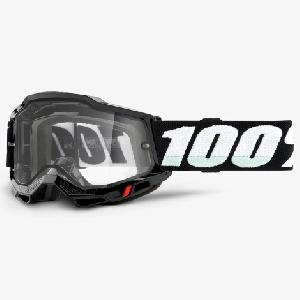 Image of 100% Accuri 2 Enduro Goggles 2022 - Clear Lens - Black / Clear Lens