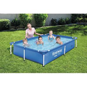 Image of Bestway 7ft 3inch Rectangular Above Ground Steel Pro Swimming Pool
