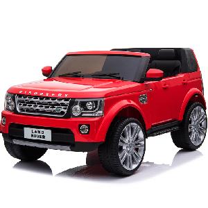Image of Kids Electric Ride On Car Land Rover Discovery Twin Seat Red