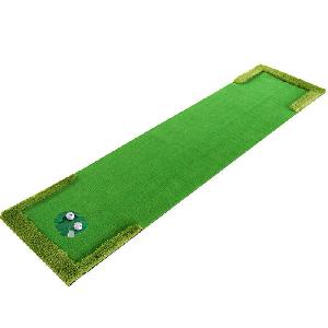 Image of Hillman PGM Portable Artificial Turf Golf Putting Green with Putting Cup
