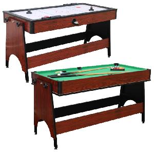 Image of Air King 2 in 1 Air Hockey & Pool Combo Table in Mahogany