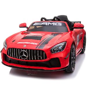 Image of Kids Electric Ride On Mercedes GT4 AMG Red